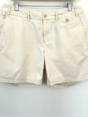 Dockers Cream Shorts, Medium Rise, 💯 Cotton, Petite Size